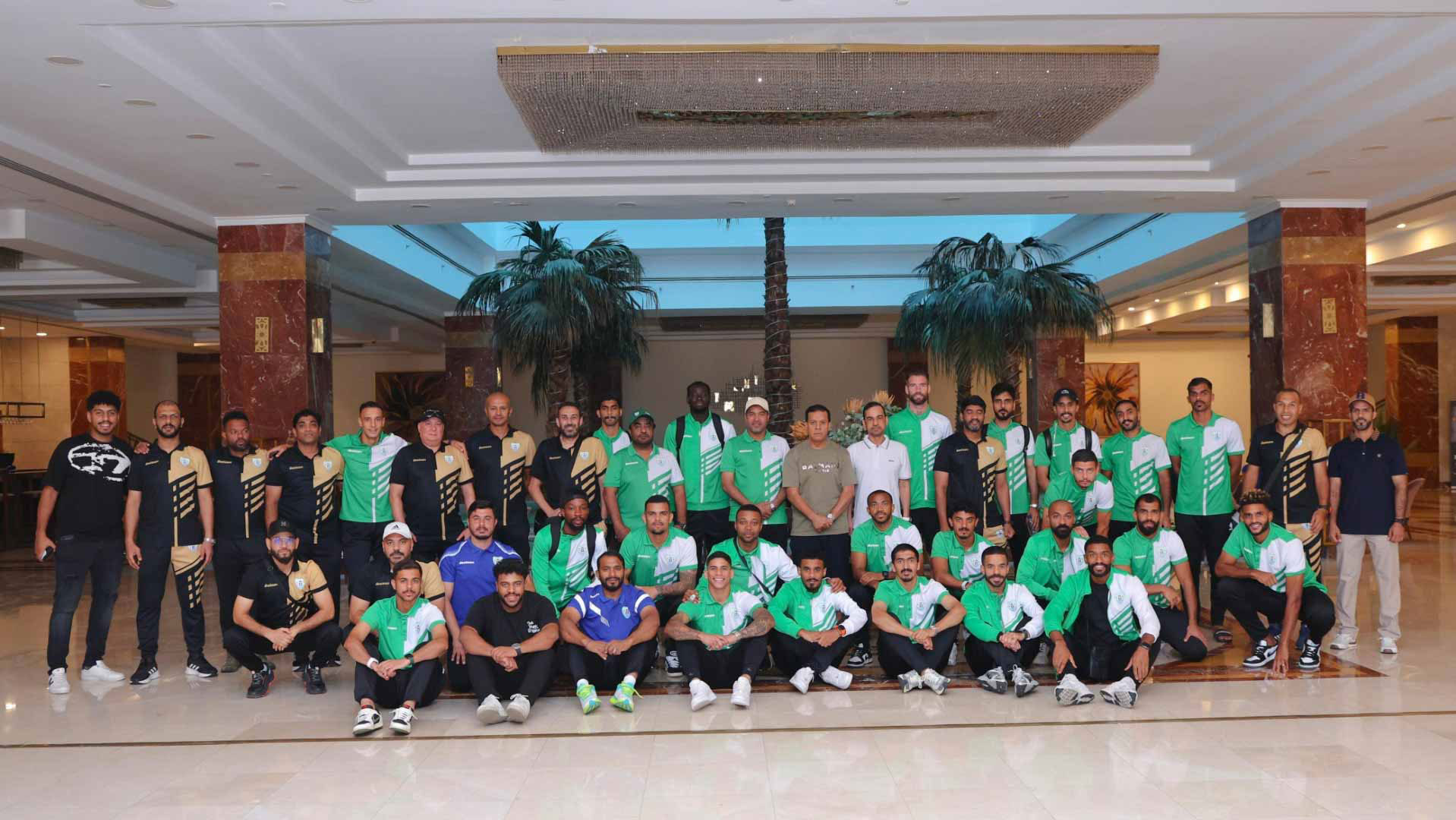 The Dibba Al-Hisn first football team delegation returns from the Cairo camp.